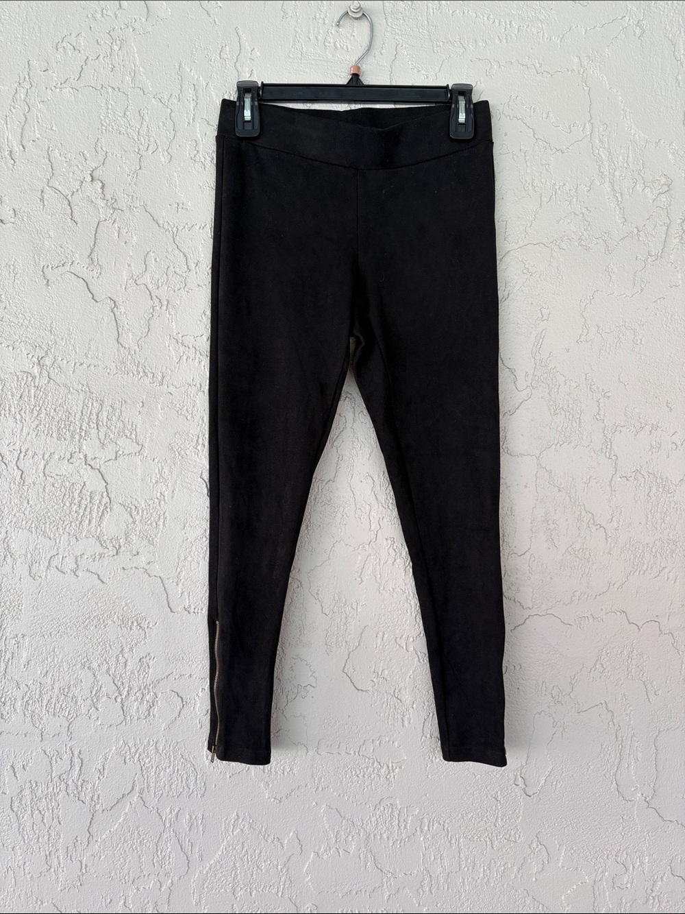 VICI Black Zipper Hem Leggings